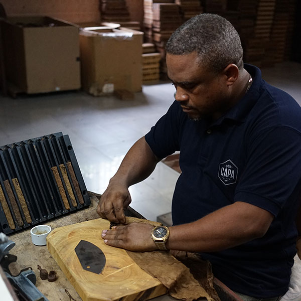 photo d'un torcedor don capa en république dominicaine